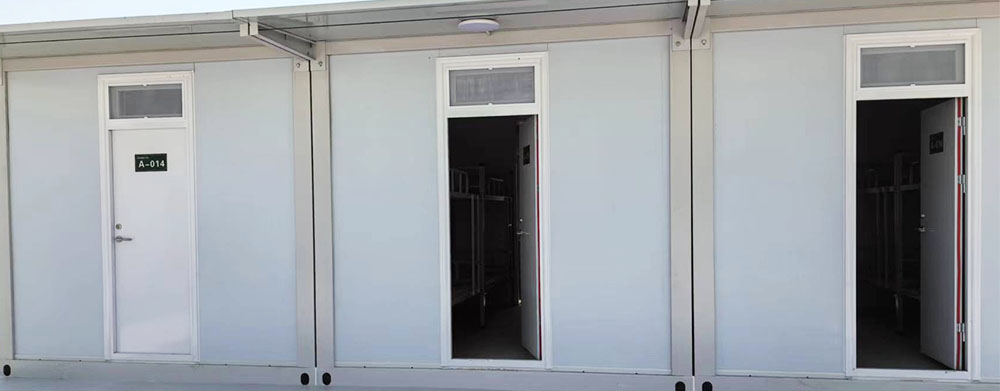 Qianji Food Wuhan Central Factory Seasonal Living Area Container House Dormitory Project