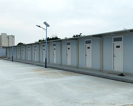 Qianji Food Wuhan Central Factory Seasonal Living Area Container House Dormitory Project