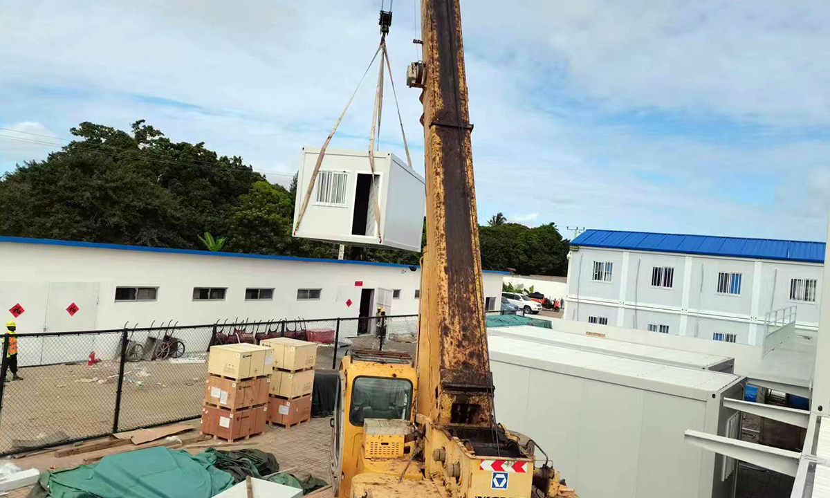 modular dorms installation