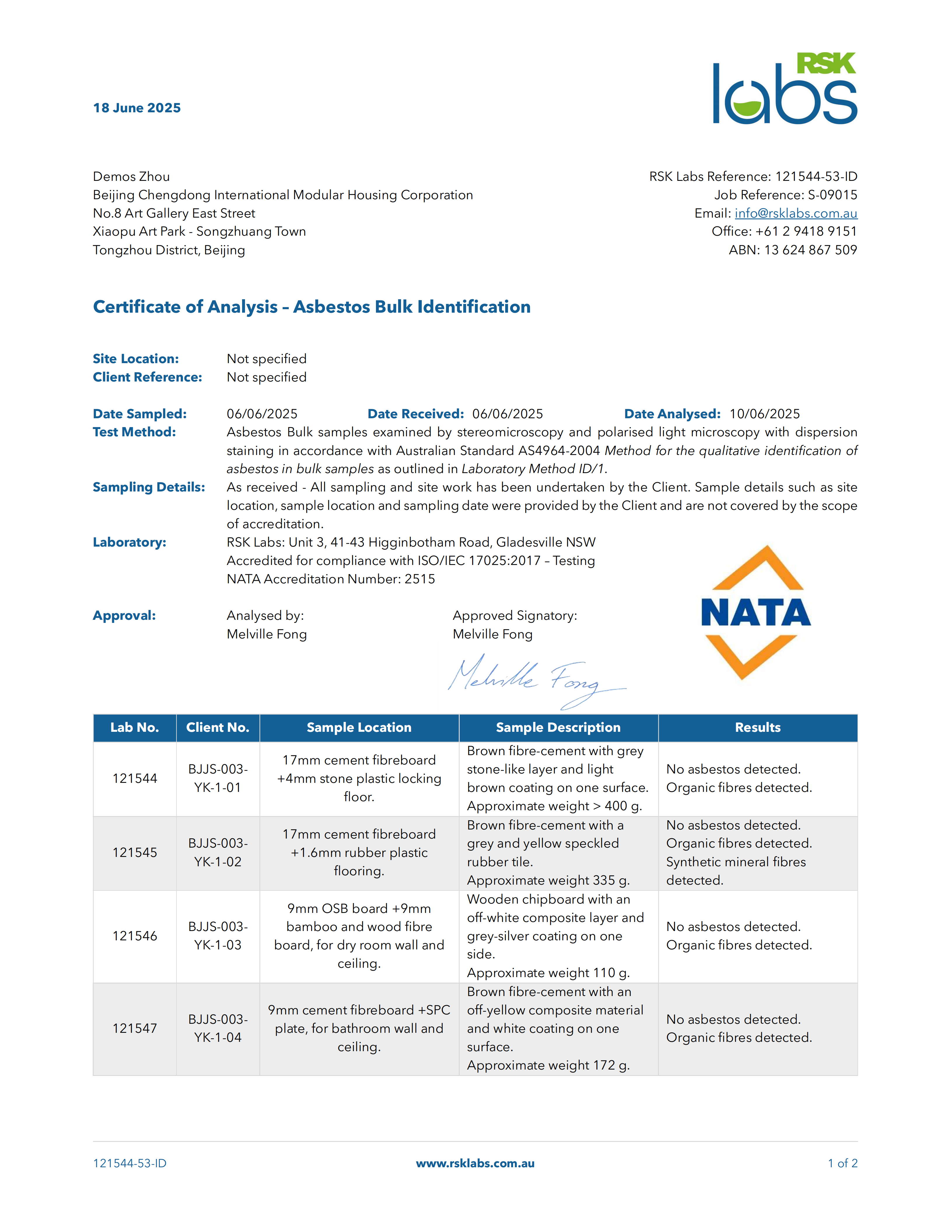 NATA Accreditation